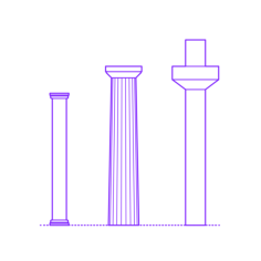 Buildings Columns Outline Drawing Svg Vector, Free Vectors File
